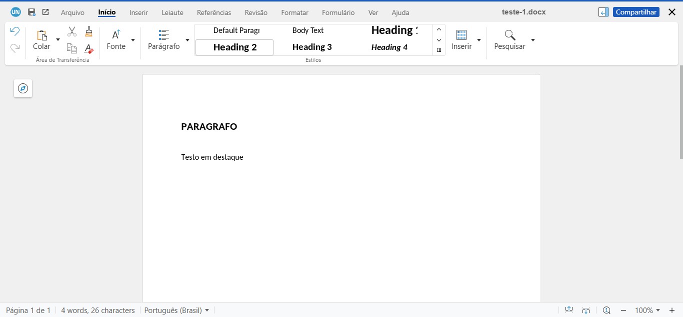 Editor de documentos - DOC