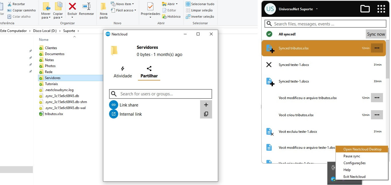 Aplicativo - Desktop e Celular